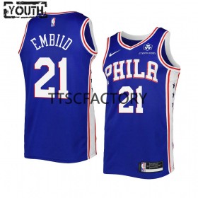 Dres Philadelphia 76ers Joel Embiid 21 Nike 2022-2023 Icon Edition Royal Swingman - Dječji
